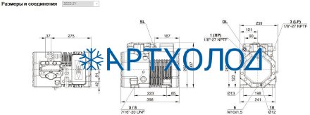Компрессор 2EES-2Y (LBP/MBP/HBP) Ecoline Bitzer Компрессор 2EES-2Y (LBP/MBP/HBP) Ecoline Bitzer